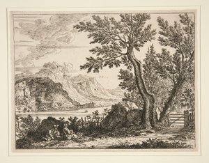 Italiaans landschap door Unknown