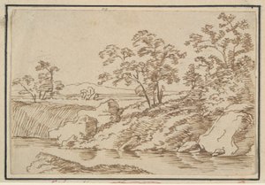 Landschap door Unknown