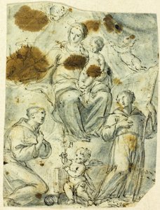 Madonna met kind, met de heiligen Antonius van Padua en Willem van Aquitanië