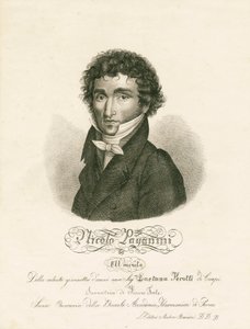 Niccolo Paganini - portret door Unknown