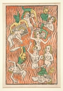 Vagevuur, illustratie uit Der Seelen-Wurzgarten