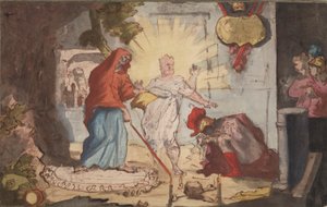 Saul en de heks van Endor door Unknown