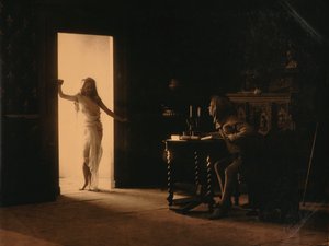 Scène uit het toneelstuk Boccaccio door Unknown