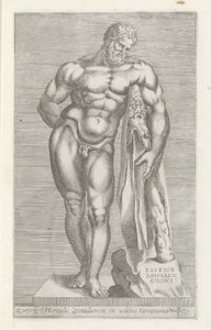 Sculptuur van Hercules