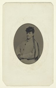 Zonder titel (Portret van een vrouw met een hoed) door Unknown