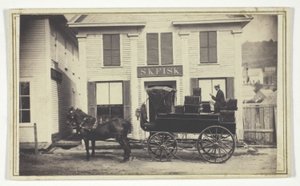 Zonder titel (S.K. Fisk winkel met bestelwagen) door Unknown