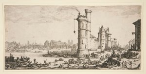 Gezicht op de Pont Neuf door Unknown