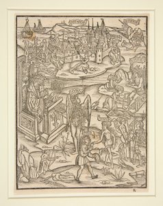 Houtsnede uit de Strasbourg Virgil, 1502