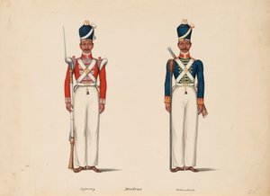 10e Madras Inheemse Infanterie en de Madras Artillerie