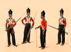 40e Madras Native Infantry, ca. 1835 door Unknown