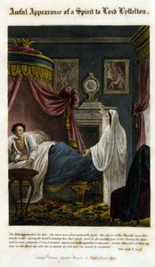 Een geest verschijnt voor Lord Littelton om zijn dood aan te kondigen. 1825. Bibl. Morando, Milaan. door Unknown artist