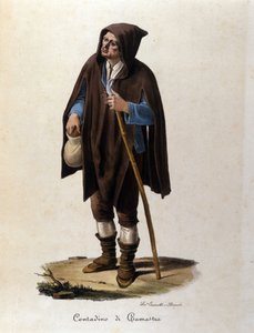 Een boer uit de regio Camastra in Sicilië. door Unknown artist