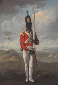 Een soldaat van het 8e West-Indische Regiment