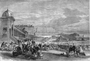 Middag bij de zeebaden van Biarritz in 1867