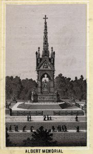 Albert Memorial, Londen, Engeland. door Unknown artist