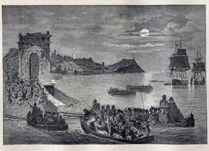 Ancona - Ancona-expeditie naar Italië gelanceerd door Louis Philippe I in de nacht van 22-23 februari door Unknown artist