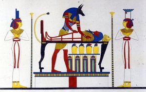 Anubis en een mummie - in 