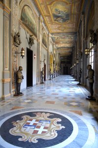 Architectuur: uitzicht op het paleis van de Grootmeesters van de Orde van Malta in Valletta (La Valletta), Malta (foto)