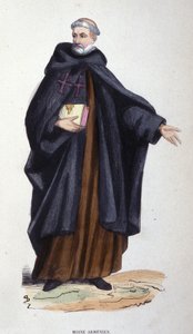 Armeense monnik (gravure uit een album over religieuze orden, Parijs) door Unknown artist