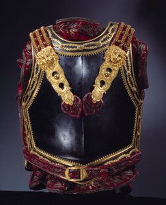 Harnas borst ontworpen voor Keizer Napoleon I (1769-1821) in 1807 voor de Slag bij Tilsit in 1807. Parijs, Museum van het Legioen van Eer door Unknown artist