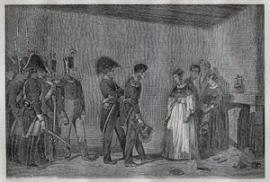 Arrestatie van hertogin van Berry (1798-1870 Marie-Caroline de Bourbon-Sicilië) in Nantes op 7 november door Unknown artist