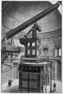 Astronomische brillen van de heer Janssen, lid van het Instituut, directeur van het Observatorium voor Fysieke Astronomie in Meudon. Gravure in 