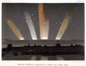 Aurora Borealis waargenomen in Parijs op 13/05/1869 - in 