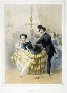 Bal: Valentino, rond 1860 door Unknown artist