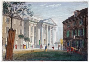 Bankieren in Philadelphia door Unknown artist