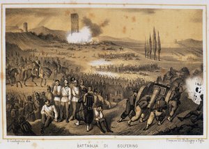 Slag bij Solferino door Unknown artist