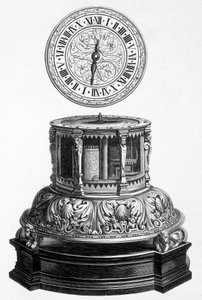 Kabinetklok uit de Valois-periode - gravure door Unknown artist