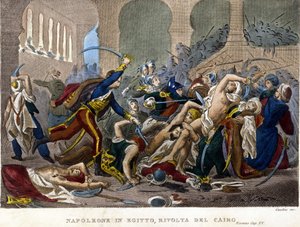 Campagne (Expeditie) van Egypte (1798-1801), Napoleon in Egypte: Opstand van Caïro door Unknown artist