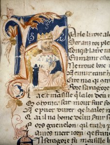 Karel de Grote - verluchting, codex door Unknown artist