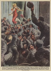 Juichen in Korea (kleurenlitho)