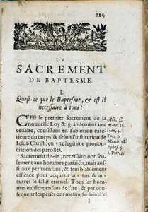Christelijke religie: binnenpagina van het boek 