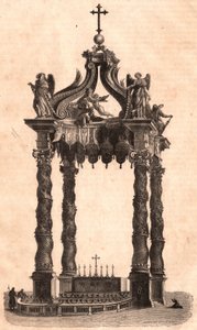 Ciborium in Sint-Pieter in Rome, Italië door Unknown