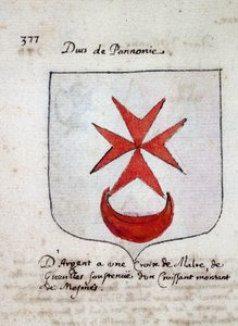 Wapen van de hertog van Pannonia - sd 19e eeuw door Unknown artist
