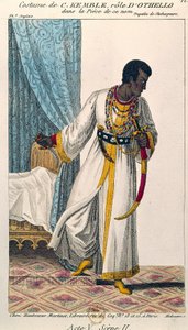 Kostuum van komiek Charles Kemble in de rol van Othello door Unknown artist