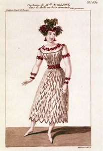 Kostuum van danseres Maria Taglioni in het ballet 