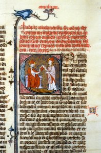 Concilie van Chalcedon, 451 - Miniatuur uit de Middeleeuwen (ref. 365, 428r). Bibliotheek van Toulouse (tel: 05 62 27 66 66) door Unknown artist
