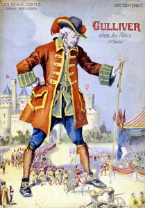 Omslag van "Gulliver bij de dwergen (Lilliputiens)", 19e eeuwse illustratie door Unknown artist