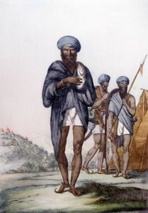 Cultuur, beschaving en Indiase samenleving: portret van een Sikh, religie van India door Unknown artist