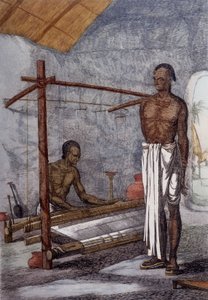 Cultuur, beschaving en Indiase samenleving: de wever in India. door Unknown artist