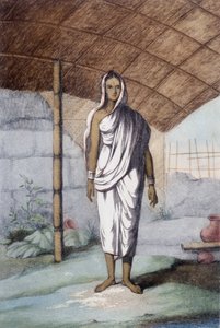 Cultuur, beschaving en Indiase samenleving: vrouw van de lagere kaste. door Unknown artist