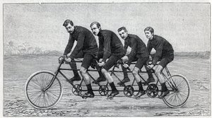 Fietser op een fiets genaamd 