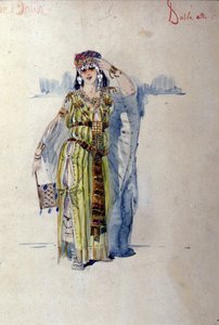 Dalila kostuum voor de eerste akte van de opera 