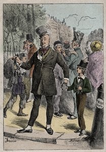 David Copperfield en Mr. Micawber, illustratie uit 