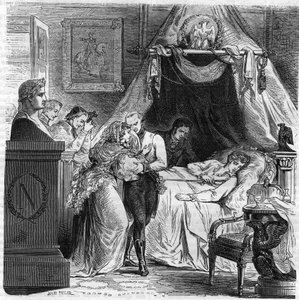 Dood van Napoleon II, zoon van Napoleon I, hertog van Reichstadt (1811-1832)