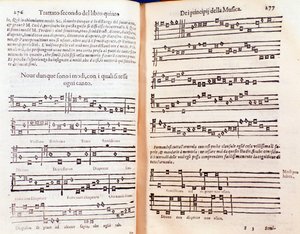 Dubbele pagina uit Margarita philosophica door Unknown artist