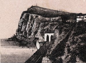 Dover, Engeland: uitzicht op de Shakespeare Cliff